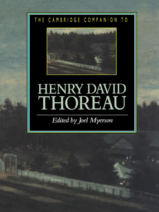 Title details for The Cambridge Companion to Henry David Thoreau by Joel Myerson - Available